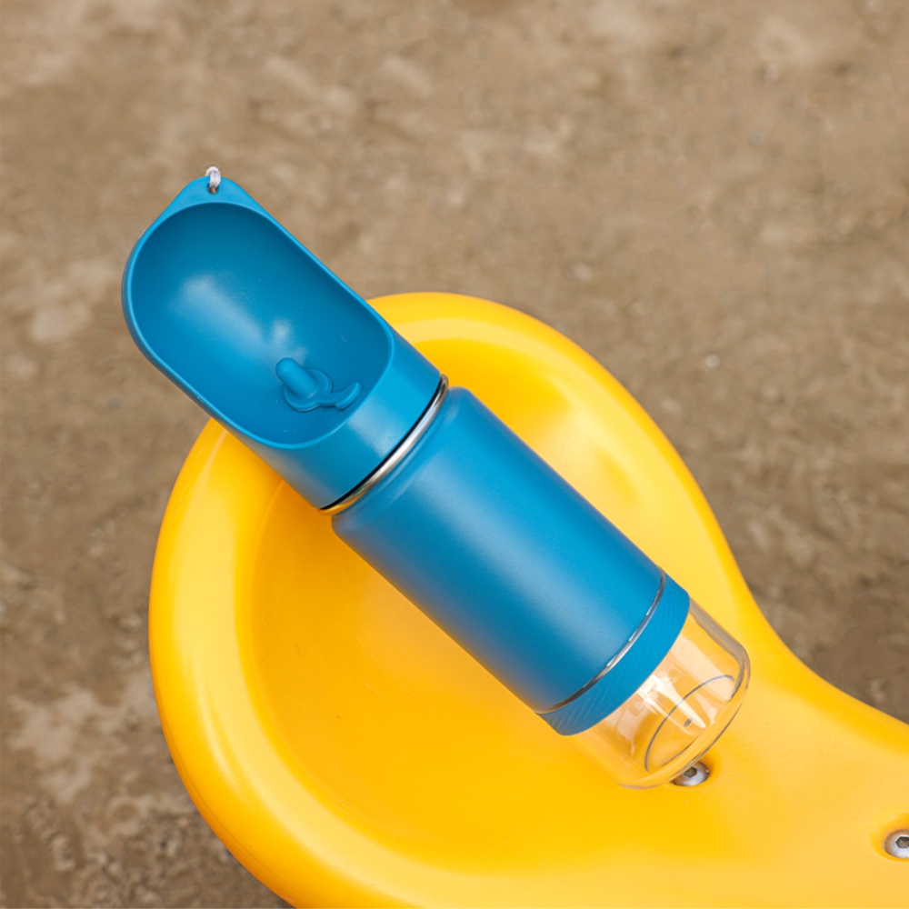 3-in-1 PET Water Bottle with Food Case – 300ml 2