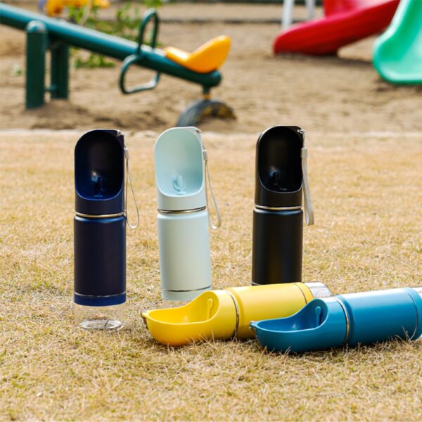 3-in-1 PET Water Bottle with Food Case – 300ml