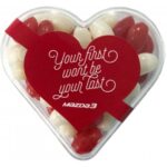 Acrylic Heart with Mini Jelly Beans 50g