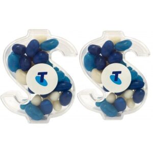 Acrylic Dollar with Mini Jelly Beans 40g